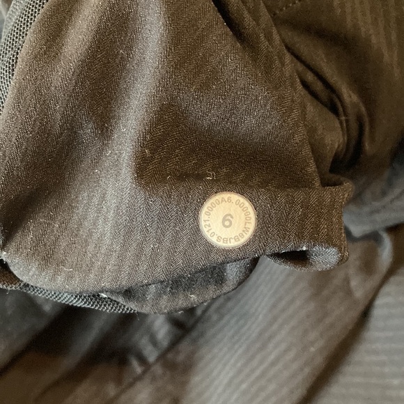 lululemon athletica black stripe loose straight fit track pant jogger - Picture 8 of 8